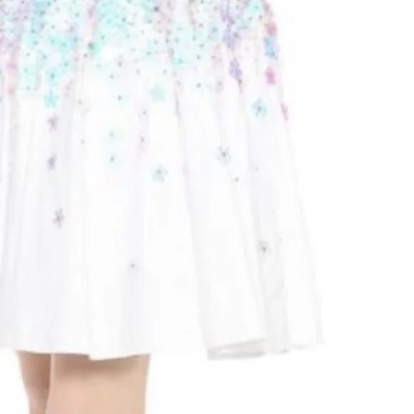 Suno White Sun Dress with Sequins - Picture 10 of 15